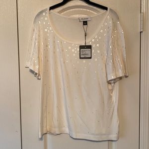 St. John Casual Cream Top